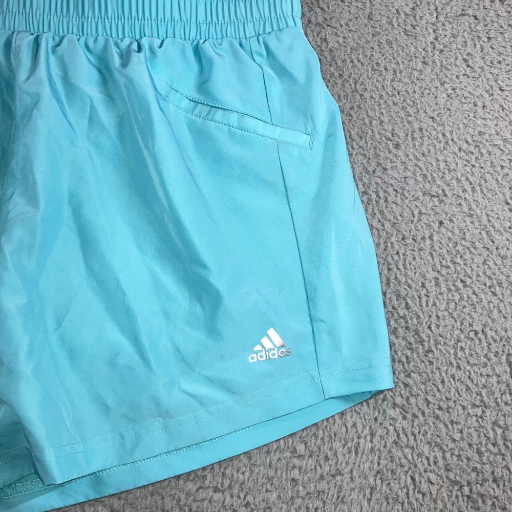 Adidas Shorts Women Large High Rise Elastic Waist Running Golf Tennis‎ Athletic - Picture 7 of 8